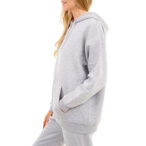 Custom Logo Women's High Quality Heavy Cotton 500 Gsm Hoodie Casual Street Wear <b>Sweatshirt</b> Pullover Customizable Women Clothing - Product Image 3