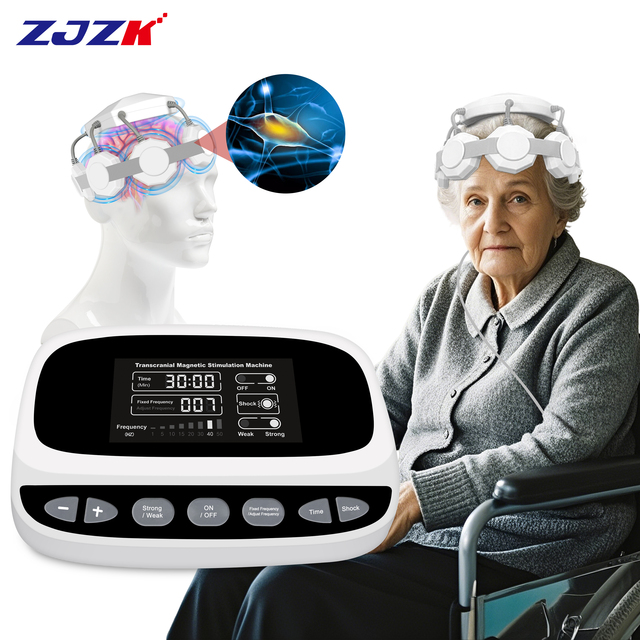 ZJZK Transcranial Magnetic Stimulation RTMS Machine for Memory Loss Treatment and Brain Focus Enhancement