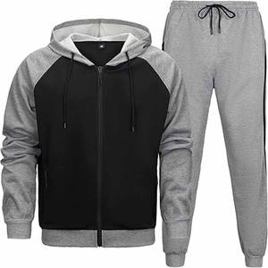 100% coton hommes survêtement haute qualité épais polaire surdimensionné ample personnalisé Street Wear hommes survêtement téléchargé par robe de sport - Product Image 1