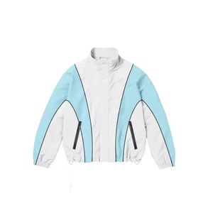 Conjunto de Chaqueta Cortavientos Estampada de Invierno para Hombre, Estilo Urbano, con Cremallera Reflectante, de Poliéster/Algodón, Dos Piezas, Transpirable, con Forro Polar - Product Image 3