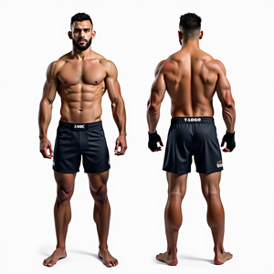 Pantalones cortos de lucha MMA sublimados personalizados para hombres, estiramiento duradero sublimado sin Gi BJJ Grappling Jiu Jitsu Kimono ropa de artes marciales - Product Image 5