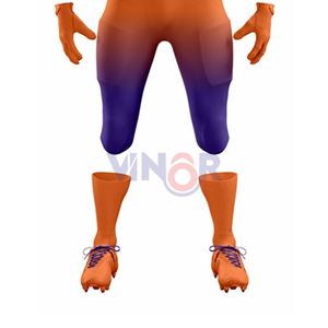 Venta al por mayor personalizado uniforme de fútbol americano de alta calidad de los jóvenes de aparejos sarga Jersey pantalón conjunto transpirable característica impresa - Product Image 6