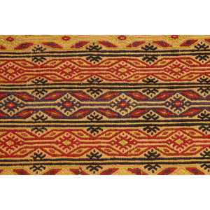 Alfombra Turca Vintage de 1.4x3.2 pies (42x97 cm), Alfombra Roja Ombré - Product Image 4