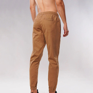 Pantalon de survêtement personnalisé taille haute pour homme Pantalon en molleton respirant en coton écologique Logo Hiver Coupe régulière Cordon de serrage - Product Image 2