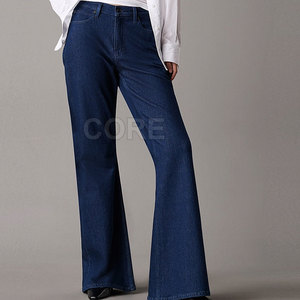 Venta al por mayor de las mujeres pantalones vaqueros acampanados Último Diseño de secado rápido transpirable de las mujeres pantalones vaqueros acampanados - Product Image 1