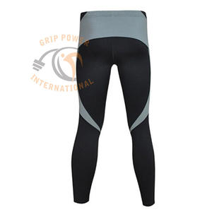 Women's Grey Charcoal Nylon Polyester <b>Swimming</b> <b>Leggings</b> with Drawstring Closure and Printed Pattern - Product Image 5