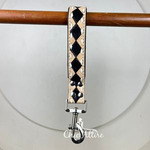 Usine en gros usiné à la main en cuir véritable damier conception Pet formation trafic plomb souple en cuir véritable chien laisse pour la marche - Product Image 1