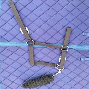 customized personalized horse <b>halter</b> with <b>rope</b> lead Wholesale Equine Product High Quality Latest Designs with custom logo Kanpur - Product Image 2