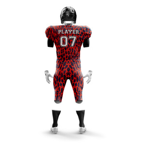 New Youth Custom Sublimated Youth Adult Teams Breathable Short Sleeves American <b>Football</b> Uniforms Set High Quality Tariff Free - Product Image 2