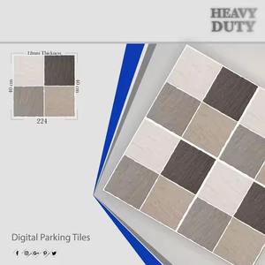 Baldosas de suelo entrelazadas de cerámica rústica de estacionamiento de 16x16 resistentes de porcelana antideslizante 400x400mm 40x40cm Digital antideslizante - Product Image 4