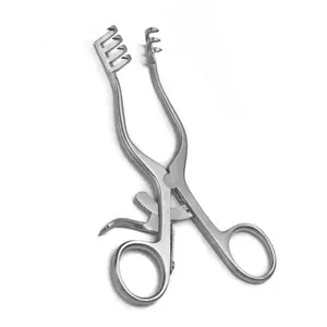 Retractor 4x4 Cabang baja tahan karat bedah mempertahankan Retractor Sharp Beckman Adson Retractor diri