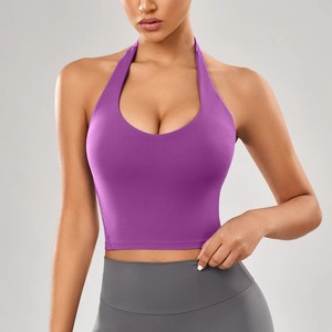 Top Corto Deportivo Sin Costuras para Mujer, al Mejor Precio al por Mayor, Sujetador Deportivo de Yoga, Poliéster de Secado Rápido - Product Image 5