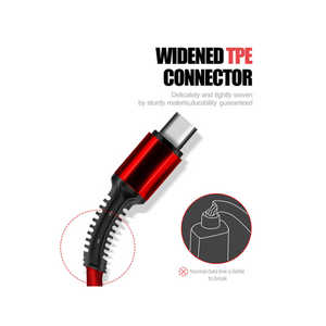 Cable de Carga Rápida 3 en 1 Netzy LC93, Compatibilidad Universal, Multi USB, Rojo - Product Image 6