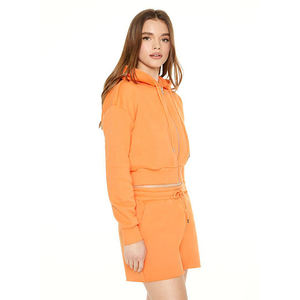 Sweat à capuche zippé personnalisé de haute qualité, vêtements de mode unis, sweat à capuche zippé pour femmes, sweats à capuche chauds et ajustés pour femmes, vêtements d'hiver à manches longues - Product Image 3