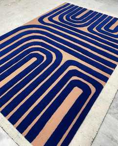 พรมทอมือแบบโบราณคุณภาพสูง8x10 & 9x12ชุดพรมทอสำหรับใช้ในบ้านห้องนั่งเล่น - Product Image 5