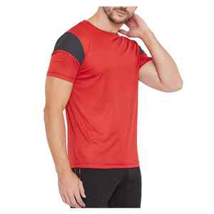 T-shirt de sport vintage slim pour homme, imprimé personnalisé, noir, respirant, pour la salle de sport, 100% polyester, poids du tissu 180 grammes - Product Image 5