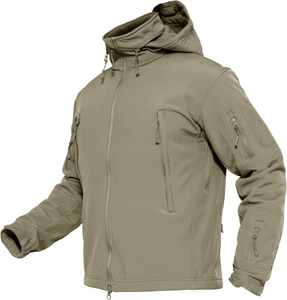 Chaquetas a prueba de viento impermeable al aire libre al por mayor transpirable hombres Softshell chaquetas de alta calidad logotipo personalizado otoño sin capucha senderismo - Product Image 6