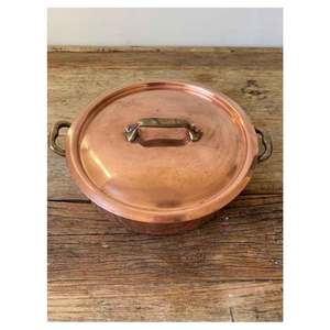 High Quality Eco-Friendly Copper Serving Pot High Demand for Serving Dishes Food <b>Warmers</b> Manufacturer Exporter Safe Rice Dish - Product Image 5