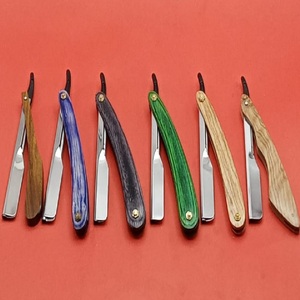 GOOD WOOD HAND Barber Hair Salon Straight Cut Throat Salon Shaving Razor Stainless Steel Hair Razor - Product Image 2