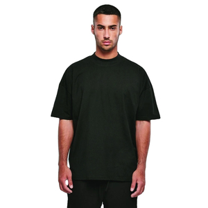 T-shirt Homme Personnalisé 100% Coton Jersey Haute Qualité Manches Courtes Col Rond Coupe Ample Oversize 300g Respirant Lettres Thermocollées - Product Image 1