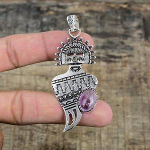 Bijoux en argent sterling 925 avec pendentif style bohème, améthyste, pierre précieuse, tendance, pour femme, cadeau pour elle - Product Image 3