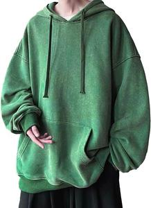 เสื้อฮู้ดดี้โอเวอร์ไซส์สไตล์วินเทจสำหรับผู้หญิง ปักโลโก้ตามสั่ง ผ้าคอตตอนผสมเนื้อหนา ลุคสตรีทแวร์ - Product Image 5