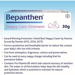 Bepanthen 30g Pommade pour le soin des couches pour le soin de la peau du bébé - Product Image 2