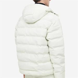 Veste matelassée en duvet de canard légère sur mesure pour hommes Fabricant Veste en coton matelassé Col montant Fermeture éclair en cuir Épaisse Chaude Hiver - Product Image 5
