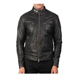 Ventes chaudes Nouvelles vestes en cuir pour hommes d'hiver Haute qualité Logo personnalisé Imperméable Coupe-vent Broderie sur le devant Design décontracté - Product Image 1