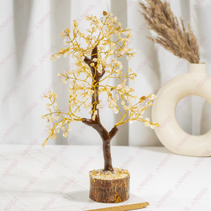 Citrino Amarillo Premium de Calidad Increíble, 300 Chips de Piedras Preciosas, Árbol de la Vida de Cristal, Gemas Naturales para Decoración y Meditación - Product Image 5