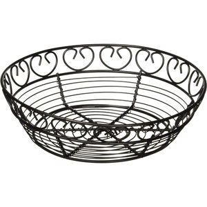 Alto grado hecho en La India estilo moderno redondo hogar simple multifuncional cesta de drenaje de frutas cesta de fruta de Metal para mesa de Hotel - Product Image 1