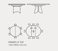 Table moderne extensible avec plateau en verre et pieds en métal sculptés et courbés. Design élégant, polyvalent et stylé pour hôtel, villa, salon