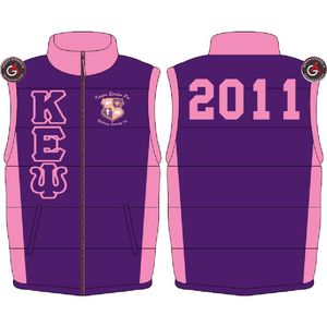 Sigma Gamma Rho gilet léger personnalisé chaud bulle compressible veste sans manches grande taille hiver hommes duvet de canard gilet bouffant - Product Image 5