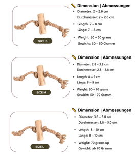 Jouet à mâcher pour chien en bois de café et corde de noix de coco pour les propriétaires d'animaux respectueux de l'environnement - Product Image 6