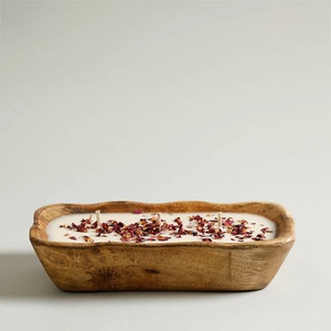 Bol en bois multifonctionnel écologique pour les fruits ou les salades Bol en bois vintage Bols à main en bois décoratifs. - Product Image 5