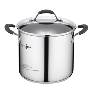 หม้อสแตนเลส (24 ซม.) พร้อมฝาปิด TEMPRA โครเมียมเงา 012896020524 - Product Image 2