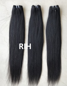 Mèches indiennes naturelles Remy, cheveux lisses, doux et soyeux, cool, 10A, pour extensions de cheveux humains, bruts, non traités - Product Image 2