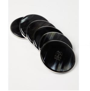Natural Buffalo Horn <b>Table</b> <b>Coasters</b> Handmade Rustic Drink Accessories High Quality - Product Image 5