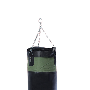 กระสอบทรายปรับแต่งได้อุปกรณ์ออกกำลังกายผ้าฝ้ายพร้อมกระเป๋าชกมวยหนัง PU สำหรับชกมวยและมวย - Product Image 2