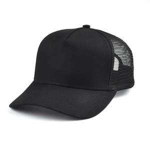 Nouveau design de chapeau de camionneur en polyester 5 panneaux avec broderie ou impression personnalisées - Product Image 1