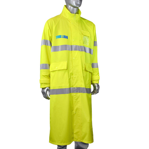 Vêtements de sécurité réfléchissants haute visibilité en gros, imperméables et épais, ensemble de veste de pluie pour hommes, vestes de pluie de sécurité personnalisées pour hommes - Product Image 5