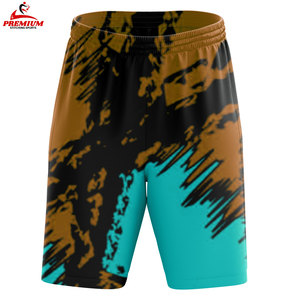 กางเกงขาสั้นโพลีเอสเตอร์สำหรับออกกำลังกายกางเกงขาสั้นพิมพ์ลายพิมพ์โลโก้ตามสั่งสำหรับฤดูร้อน - Product Image 1