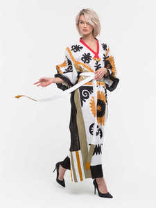 2025 Moderne Dernières Conceptions De Caftan De L'Inde En Gros Brodé Bohème Lâche Surdimensionné Caftan Beachwear Maxi Broderie Robe - Product Image 5