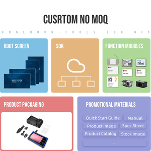 Hugerock g80f 8GB 1000nits rtk gnss cơ sở và Rover máy tính xách tay GPS 4G không Dây Sạc Android gồ ghề với navigational Tablet PC - Product Image 6