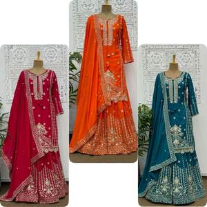 Eid เดือนชุดปักลายผ้าไหมแบบพิเศษสีแดงหลายลำดับสำหรับผู้ใหญ่พิเศษ - Product Image 5