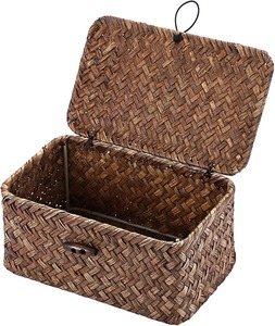 กล่องเก็บของตกแต่งจากหญ้าทะเล กล่องเก็บของทำมือ เป็นมิตรกับสิ่งแวดล้อม ของตกแต่งบ้านจากธรรมชาติ ขายส่งจากเวียดนาม - Product Image 1