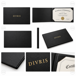 Carpeta de Presentación Transparente Personalizada de Cuero PU con Diseño de Impresión Digital para Documentos, Archivos y Cubierta de Diploma - Product Image 5