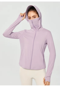 Top 5 Chaqueta con Capucha y Protección Solar UPF 50+ para Mujer, Cortavientos, Ligera, de Manga Larga, con Máscara, Venta al Por Mayor de Fábrica - Product Image 3