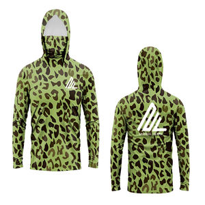 เสื้อตกปลาแขนยาวสำหรับผู้ชายแห้งเร็วระบายอากาศได้ดีมีฮู้ดขนาดพิเศษกันลม50 + - Product Image 2