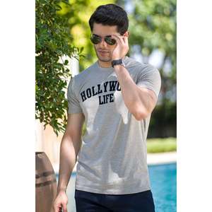 SOROUSH Classic Crew Neck Slim Fit Summer T-Shirt 100% Cotton and Bamboo Fiber 280g Jersey Fashionable Compressed Design - Product Image 4